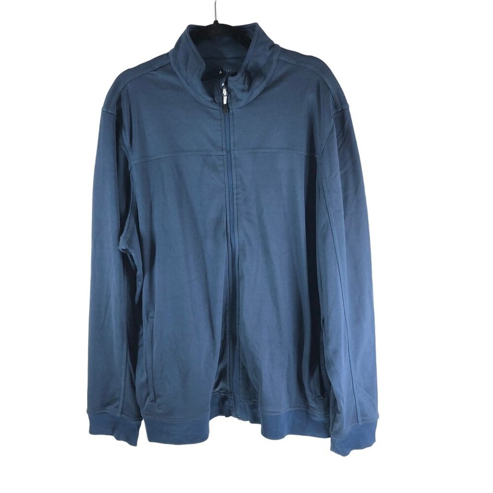 AUR Mens Navy Blue Full-Zip Track Jacket XL